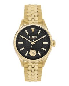 versus versace mens black 45 mm colonne watch vsphi5221