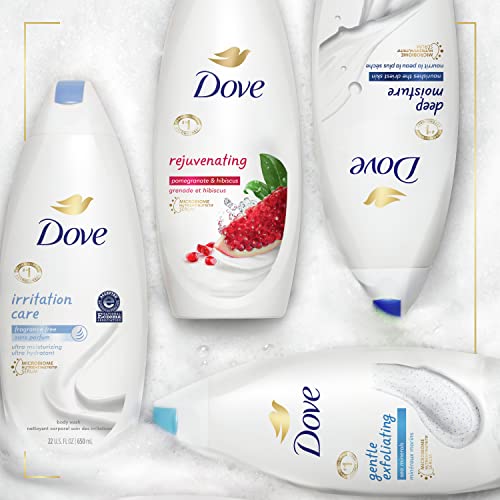 Dove Irritation Care Body Wash For Sensitive Skin and Eczema-Prone Skin Fragrance Free and Sulfate Free Ultra-Moisturizing for Dry, Itchy Skin 22 oz