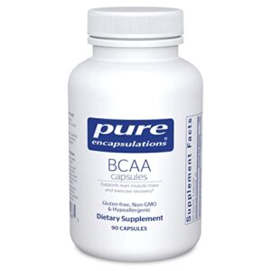 pure encapsulations bcaa capsules | hypoallergenic supplement to support muscle function during exercise* | 90 capsules