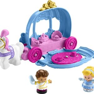 Disney Princess Toddler Toy Little People Cinderella’S Dancing Carriage Playset With Horse & Figures For Ages 18+ Months