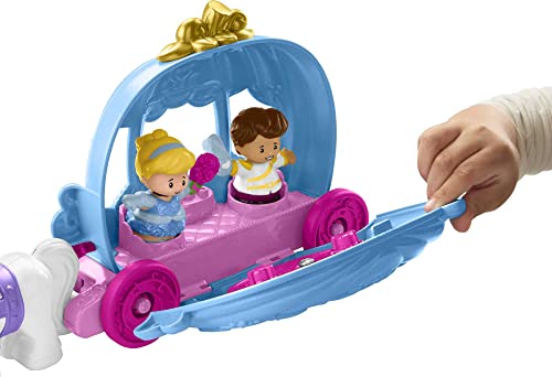 Disney Princess Toddler Toy Little People Cinderella’S Dancing Carriage Playset With Horse & Figures For Ages 18+ Months