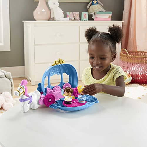 Disney Princess Toddler Toy Little People Cinderella’S Dancing Carriage Playset With Horse & Figures For Ages 18+ Months