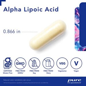 Pure Encapsulations Alpha Lipoic Acid 400 mg | ALA Supplement for Liver Support, Antioxidants, Nerve and Cardiovascular Health, Free Radicals, and Carbohydrate Support* | 120 Capsules