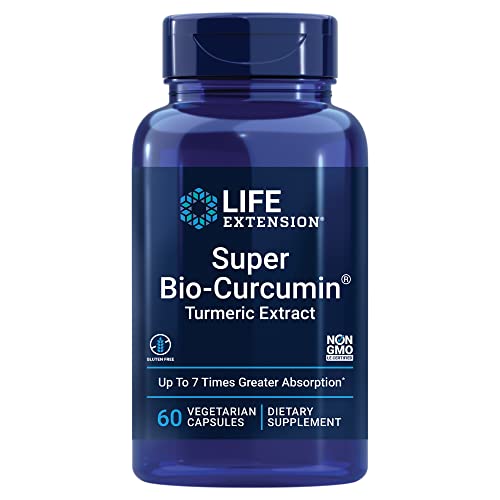 Life Extension Super Bio-Curcumin Turmeric Extract – Highly-Absorbable Curcumin for Whole-Body Health Support – Gluten-Free, Non-GMO, Vegetarian – 60 Vegetarian Capsules