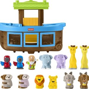 Fisher-Price Little People Toddler Toy Noah’S Ark Playset with 12 Animals and Noah Figure, Baptism Gift for Ages 1+ Years [Amazon Exclusive]