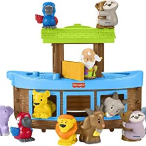 Fisher-Price Little People Toddler Toy Noah’S Ark Playset with 12 Animals and Noah Figure, Baptism Gift for Ages 1+ Years [Amazon Exclusive]