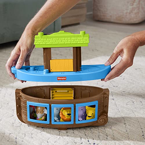 Fisher-Price Little People Toddler Toy Noah’S Ark Playset with 12 Animals and Noah Figure, Baptism Gift for Ages 1+ Years [Amazon Exclusive]