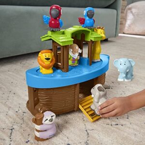 Fisher-Price Little People Toddler Toy Noah’S Ark Playset with 12 Animals and Noah Figure, Baptism Gift for Ages 1+ Years [Amazon Exclusive]