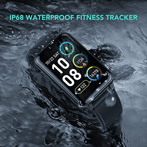 SKG Activity Fitness Tracker for Men Women with 24/7 Heat Rate, Blood Oxygen, Sleep Monitoring, Pedometer Fitness Watch with Step/Calories/Distance, Message Notification, Music Control & Shutter, V3