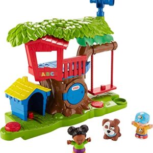 Fisher-Price Little People Toddler Musical Toy Swing & Share Treehouse Playset with 3 Figures for Pretend Play Ages 1+ Years [Amazon Exclusive]