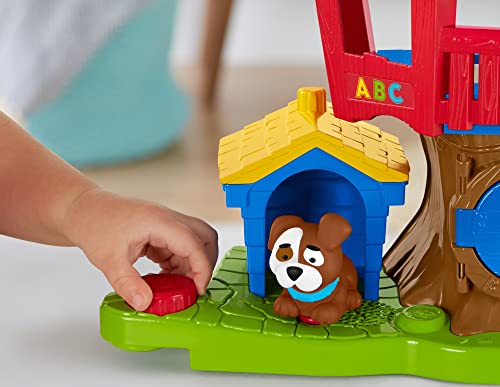 Fisher-Price Little People Toddler Musical Toy Swing & Share Treehouse Playset with 3 Figures for Pretend Play Ages 1+ Years [Amazon Exclusive]