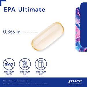 Pure Encapsulations EPA Ultimate | Eco-Friendly Supercritical CO2 Extracted EPA Fish Oil Concentrate | 120 Softgel Capsules