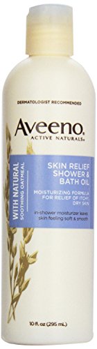 Aveeno Skin Relief Shower & Bath Oil, 10 Ounce (Pack of 3)