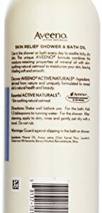 Aveeno Skin Relief Shower & Bath Oil, 10 Ounce (Pack of 3)