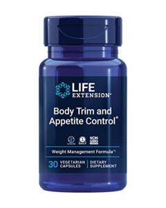 life extension body trim & appetite control – lemon verbena & hibiscus extract formula supplement – for healthy weight loss support – once daily, gluten-free, non-gmo, vegetarian – 30 capsules