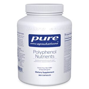 pure encapsulations polyphenol nutrients | hypoallergenic nutrient dense multivitamin/mineral formula | 360 capsules