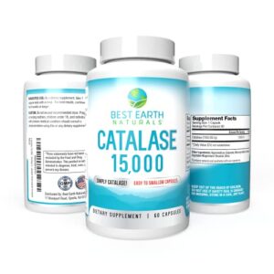 Catalase 15,000-60 Day Supply - Pure Catalase Antioxidant Enzyme