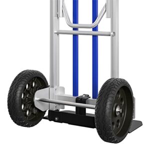 COSCO 12253BLU1E Next Gen 3-in-1 Folding Toe Plate Hand Truck, 800 lb/100 lb Weight Capacity, Blue