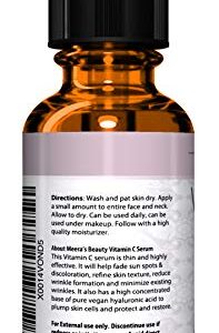 DOUBLE SIZED (2 oz) PURE VITAMIN C SERUM FOR FACE With Hyaluronic Acid - Anti Wrinkle, Anti Aging, Dark Circles, Age Spots, Vitamin C, Pore Cleanser, Acne Scars, Organic Vegan Ingredients