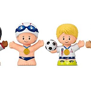 Fisher-Price Little People Collector Team USA Classic Figure Set, 4 Athlete Figures in a giftable Package for Sports Fans Ages 1-101 Years