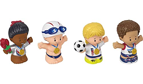 Fisher-Price Little People Collector Team USA Classic Figure Set, 4 Athlete Figures in a giftable Package for Sports Fans Ages 1-101 Years