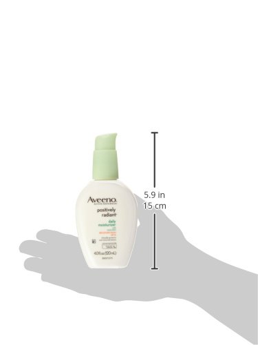 Aveeno Positively Radiant Skin Daily Moisturizer SPF 15, 4 Ounce (Pack of 2)