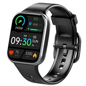 smart watch for men women, fitness tracker heart rate/sleep monitor, 1.69″ color screen fitness watch step/calorie counter, 25 sport modes ip68 waterproof activity trackers, smartwatch for android ios