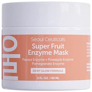 Korean Skin Care Fruit Enzyme Mask – Korean Face Mask K Beauty Face Masks Skincare Contains Skin Brightening Papaya + Pineapple + Pomegranate Extremely Effective Natural Korean Beauty Face Mask 2oz