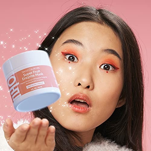 Korean Skin Care Fruit Enzyme Mask – Korean Face Mask K Beauty Face Masks Skincare Contains Skin Brightening Papaya + Pineapple + Pomegranate Extremely Effective Natural Korean Beauty Face Mask 2oz