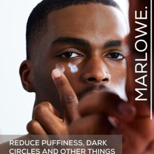 MARLOWE. No. 127 Mens Eye Cream with Vitamin C, Caffeine and Moisturizing Squalane for Puffiness, Wrinkles & Dark Circles, Targeted Under Eye Skin Care, 0.5 FL Oz