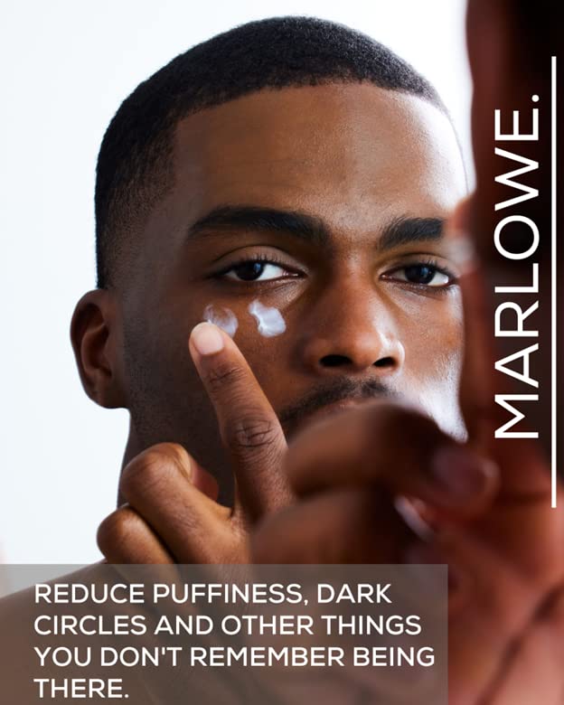 MARLOWE. No. 127 Mens Eye Cream with Vitamin C, Caffeine and Moisturizing Squalane for Puffiness, Wrinkles & Dark Circles, Targeted Under Eye Skin Care, 0.5 FL Oz