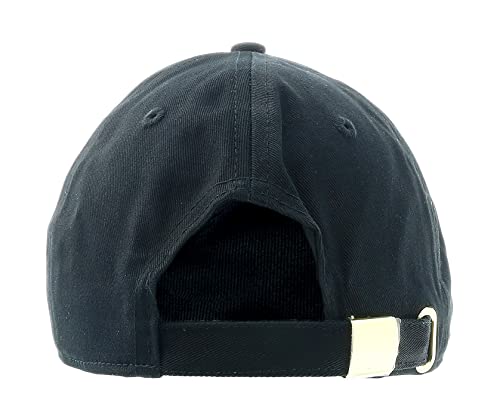 Versace Jeans Couture V Logo Signature Pure Cotton Baseball Cap Adjustable-One Size for Mens Black/Gold