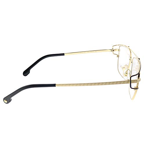 Versace VE 1257 1436 Gold Metal Hexagonal Eyeglasses 55mm