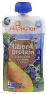 happy tot organic pear, blueberry & spinach, 4 oz