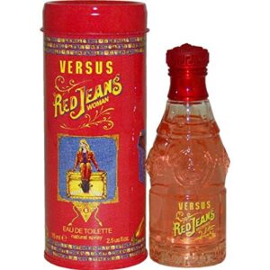 versace versus jeans eau de toilette spray for women, red, 2.5 fl oz (pack of 1)
