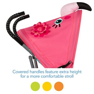 Cosco Character Umbrella Stroller, Easy to Store Anywhere with its Compact Umbrella fold, Pink Flamingo