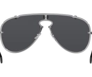 Versace Man Sunglasses Gunmetal Frame, Grey Mirror Black Lenses, 0MM