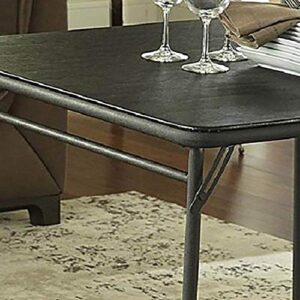 Cosco 14-619-BLK1 Black Square Folding Table 34"x34"