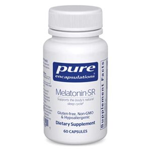 pure encapsulations melatonin-sr | sustained release supplement to support restful sleep and the body’s natural sleep/wake cycle* | 60 capsules