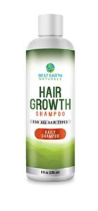 hair growth shampoo for healthy hair growth, hair loss, slow growing and thinning hair for men and women 8 ounces