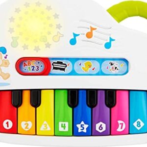 Fisher-Price Laugh & Learn Baby Toy Silly Sounds Light-Up Piano With Learning Content & Music For Ages 6+ Months