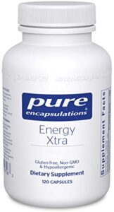 pure encapsulations energy xtra | energy-promoting adaptogen formula | 120 capsules