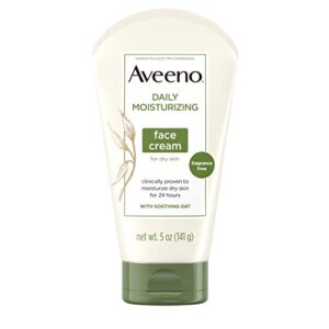 Aveeno Daily Moisturizing Winter Skin Essentials Skincare Set for Face & Body with Daily Moisturizing Body Lotion, Body Wash, Facial Cleanser, and Face Cream, Gift Set, 4 Items