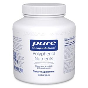 pure encapsulations polyphenol nutrients | hypoallergenic nutrient dense multivitamin/mineral formula | 180 capsules