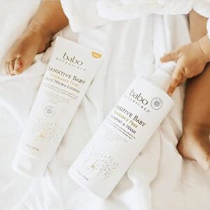 Babo Botanicals Sensitive Baby Fragrance-Free 2-in-1 Shampoo & Wash - with Natural Oat Protein, Shea & Cocoa Butter - EWG Verified & Hypoallergenic - 16 fl. oz.