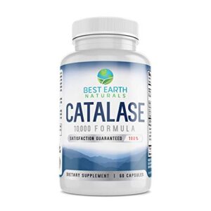 catalase 10,000 formula enzyme supplement – catalase enzyme with biotin, saw palmetto, 10,000 units of catalase & more!