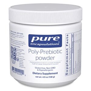 pure encapsulations poly-prebiotic powder | targets akkermansia muciniphila to support gi barrier function | 4.9 ounces
