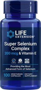 life extension super selenium complex with vitamin e – cellular health & longevity support – gluten-free, non-gmo, vegetarian –100 capsules
