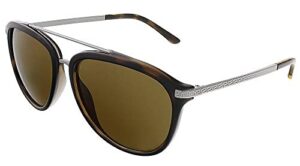 versace ve4299-108/73 sunglasses havana w/dark brown 58mm