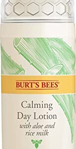 Burt's Bees Sensitive Solutions Calming Day Lotion with Aloe and Rice Milk, 98.8% Natural Origin, 1.8 Fluid Ounces